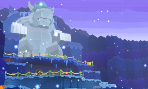 World 4-6: Bowser's Snow Fort — Paper Mario: Sticker Star walkthrough screenshot
