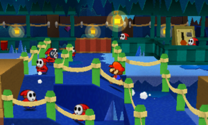World 4-6: Bowser's Snow Fort — Paper Mario: Sticker Star walkthrough screenshot