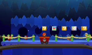 World 4-6: Bowser's Snow Fort — Paper Mario: Sticker Star walkthrough screenshot