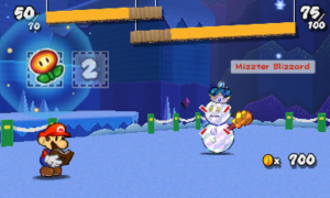 World 4-6: Bowser's Snow Fort — Paper Mario: Sticker Star walkthrough screenshot