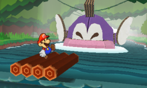 World 5-3: Long Fall Falls — Paper Mario: Sticker Star walkthrough screenshot