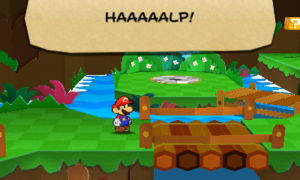 World 1-3: Water's Edge Way — Paper Mario: Sticker Star walkthrough screenshot