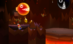 World 5-6: Rumble Volcano — Paper Mario: Sticker Star walkthrough screenshot