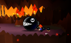 World 5-6: Rumble Volcano — Paper Mario: Sticker Star walkthrough screenshot