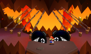 World 5-6: Rumble Volcano — Paper Mario: Sticker Star walkthrough screenshot