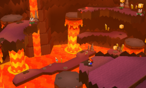 World 5-6: Rumble Volcano — Paper Mario: Sticker Star walkthrough screenshot