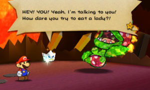 World 5-6: Rumble Volcano — Paper Mario: Sticker Star walkthrough screenshot