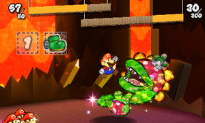 World 5-6: Rumble Volcano — Paper Mario: Sticker Star walkthrough screenshot