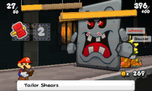 World 6-3: Bowser's Sky Castle — Paper Mario: Sticker Star walkthrough screenshot