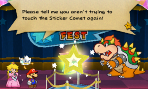 World 6-3: Bowser's Sky Castle — Paper Mario: Sticker Star walkthrough screenshot