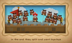 World 1-6: Goomba Fortress — Paper Mario: Sticker Star walkthrough screenshot