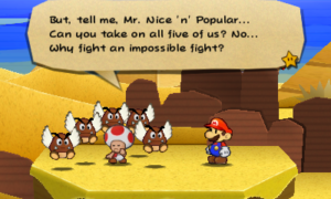 World 2-1: Drybake Desert — Paper Mario: Sticker Star walkthrough screenshot
