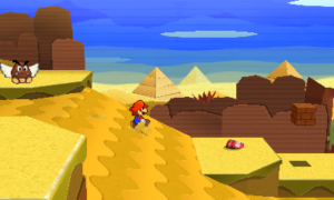 World 2-1: Drybake Desert — Paper Mario: Sticker Star walkthrough screenshot