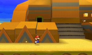 World 2-2: Yoshi Sphinx — Paper Mario: Sticker Star walkthrough screenshot