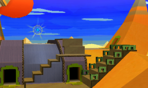World 2-2: Yoshi Sphinx — Paper Mario: Sticker Star walkthrough screenshot