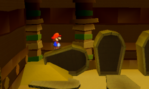 World 2-3: Sandshifter Ruins — Paper Mario: Sticker Star walkthrough screenshot