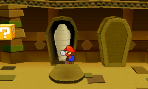 World 2-3: Sandshifter Ruins — Paper Mario: Sticker Star walkthrough screenshot
