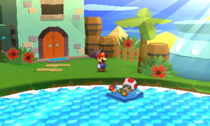 World 2-4: Damp Oasis — Paper Mario: Sticker Star walkthrough screenshot