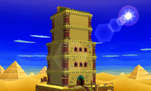 World 2-5: Drybake Stadium — Paper Mario: Sticker Star walkthrough screenshot