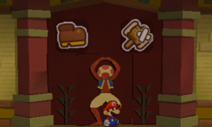 World 2-5: Drybake Stadium — Paper Mario: Sticker Star walkthrough screenshot