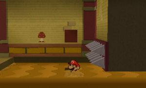 World 2-5: Drybake Stadium — Paper Mario: Sticker Star walkthrough screenshot