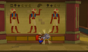 World 2-5: Drybake Stadium — Paper Mario: Sticker Star walkthrough screenshot