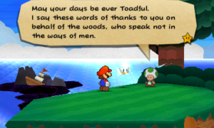 World 3-6: Outlook Point — Paper Mario: Sticker Star walkthrough screenshot