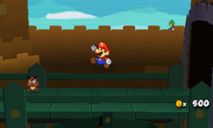 World 1-6: Goomba Fortress — Paper Mario: Sticker Star walkthrough screenshot