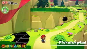 Picnic Road — Paper Mario: The Origami King walkthrough screenshot