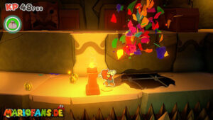 Earth Vellumental Temple — Paper Mario: The Origami King walkthrough screenshot