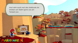 Autumn Mountain — Paper Mario: The Origami King walkthrough screenshot