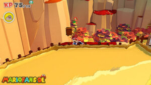 Autumn Mountain — Paper Mario: The Origami King walkthrough screenshot