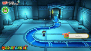 Water Vellumental Shrine — Paper Mario: The Origami King walkthrough screenshot