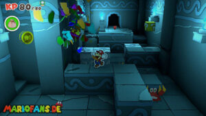 Water Vellumental Shrine — Paper Mario: The Origami King walkthrough screenshot