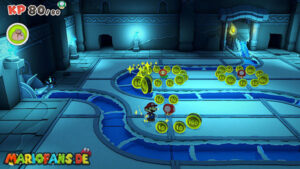 Water Vellumental Shrine — Paper Mario: The Origami King walkthrough screenshot