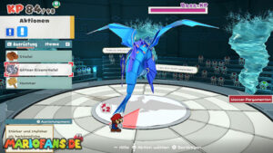 Water Vellumental Shrine — Paper Mario: The Origami King walkthrough screenshot