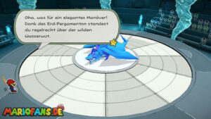 Water Vellumental Shrine — Paper Mario: The Origami King walkthrough screenshot
