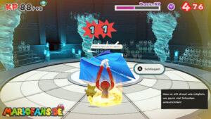 Water Vellumental Shrine — Paper Mario: The Origami King walkthrough screenshot