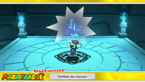 Water Vellumental Shrine — Paper Mario: The Origami King walkthrough screenshot