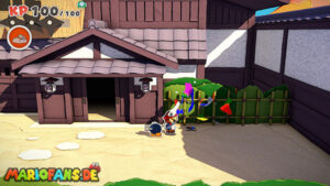 Ninja Attraction — Paper Mario: The Origami King walkthrough screenshot