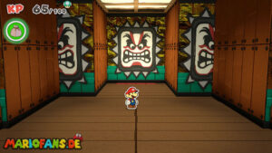 Ninja Attraction — Paper Mario: The Origami King walkthrough screenshot