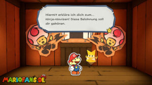 Ninja Attraction — Paper Mario: The Origami King walkthrough screenshot
