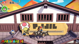 Ninja Attraction — Paper Mario: The Origami King walkthrough screenshot