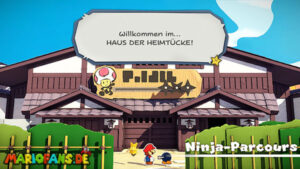 Ninja Attraction — Paper Mario: The Origami King walkthrough screenshot