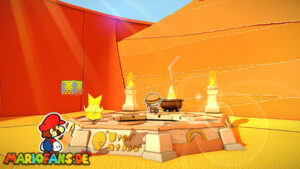 Scorching Sandpaper Desert — Paper Mario: The Origami King walkthrough screenshot