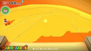 Scorching Sandpaper Minor — Paper Mario: The Origami King walkthrough screenshot