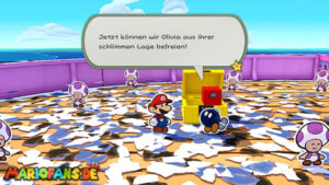 The Princess Peach — Paper Mario: The Origami King walkthrough screenshot