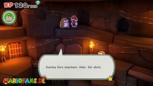 Breezy Tunnel — Paper Mario: The Origami King walkthrough screenshot