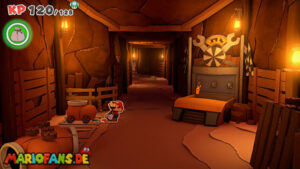 Breezy Tunnel — Paper Mario: The Origami King walkthrough screenshot