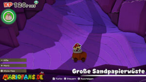 Scorching Sandpaper Desert — Paper Mario: The Origami King walkthrough screenshot